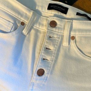 Banana Republic white jeans